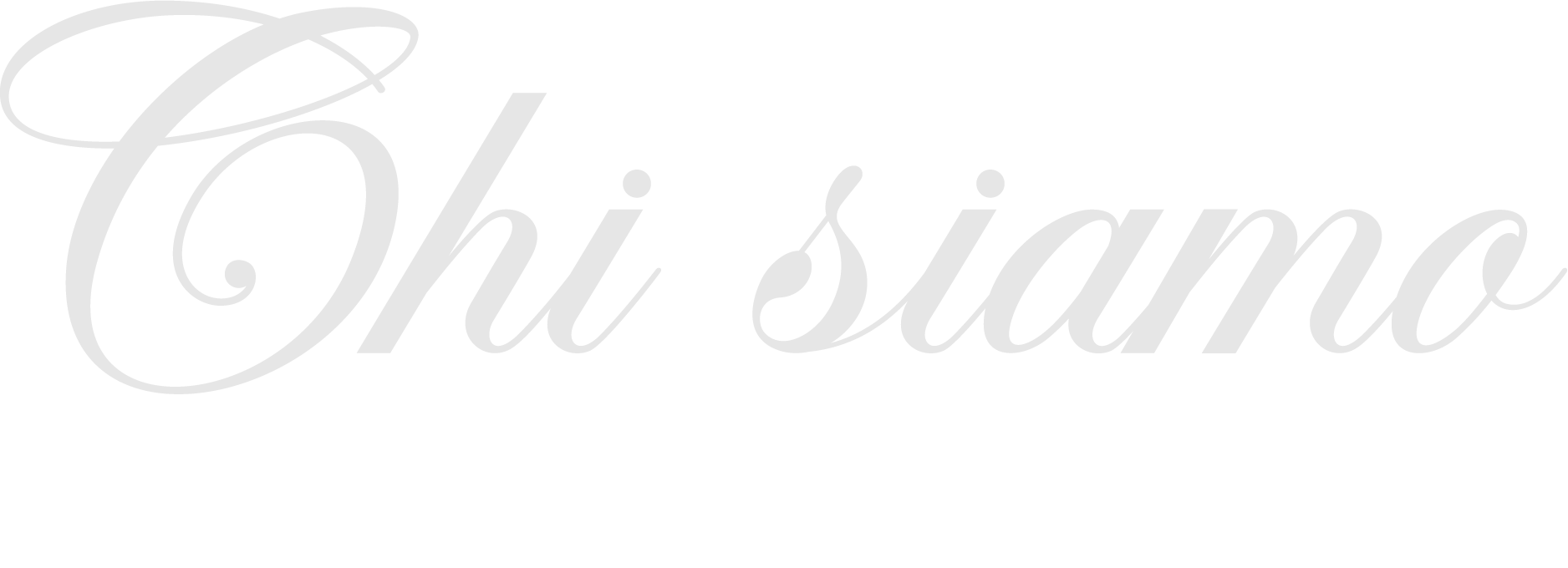 Titolo sezione "Chi siamo"